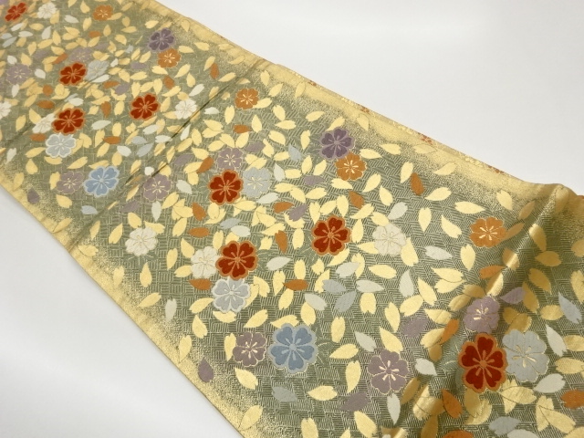 JAPANESE FUKURO OBI / WOVEN SAKURA